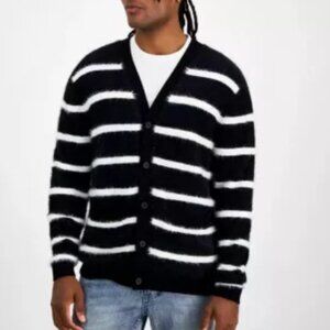 INC Tyler Regular Fit Striped Cardigan